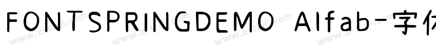 FONTSPRINGDEMO Alfab字体转换